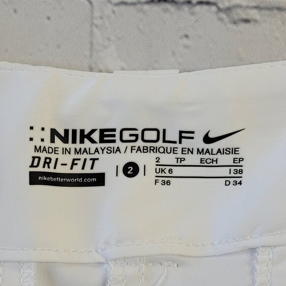 Nike Golf Tour Performance women’s white shorts size 2 - Picture 6 of 7